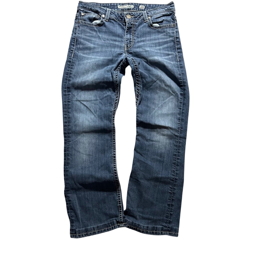 BKE Dakota Jeans Mens 29x31.5 (Fits 33x27) Blue Medium Wash Bootcut Stretch
